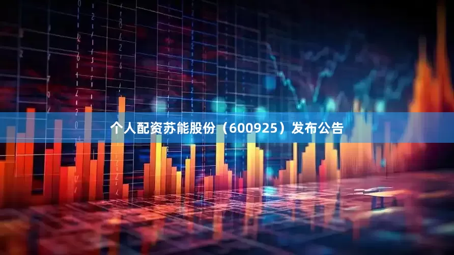 个人配资苏能股份（600925）发布公告